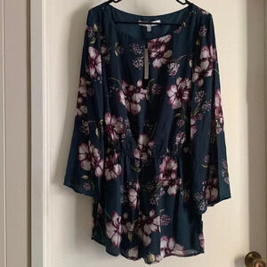 cupcakes and cashmere long sleeve romper - Green/Purple‎ - Size 6 - NWT